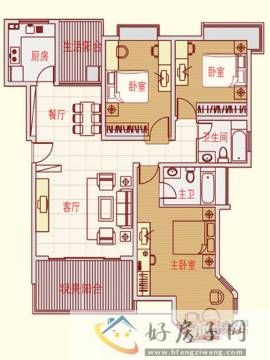 3室2厅2卫0厨 