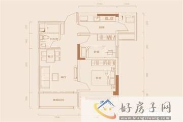 2室2厅1卫0厨 