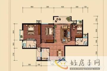 3室2厅2卫0厨 