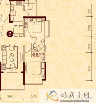 2室2厅1卫0厨 