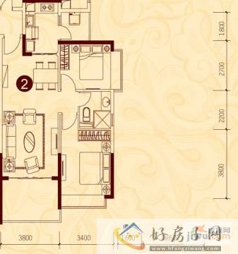 2室2厅1卫0厨 