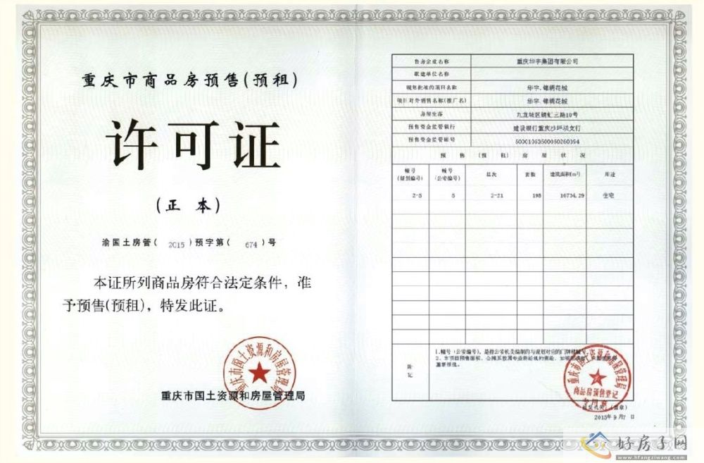 楼盘证照