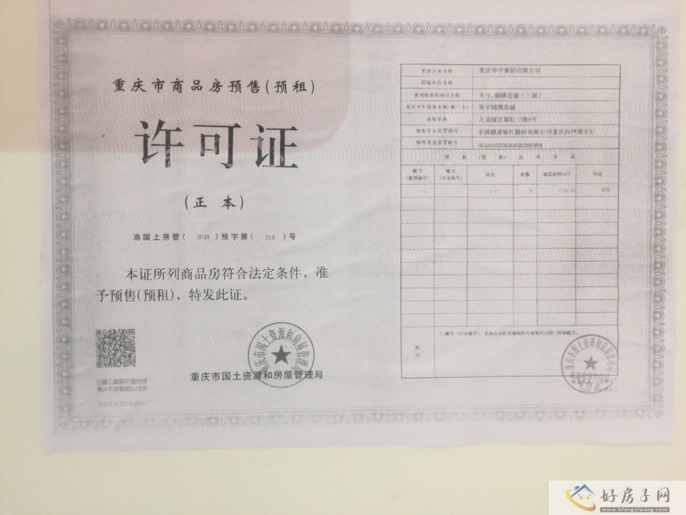 楼盘证照
