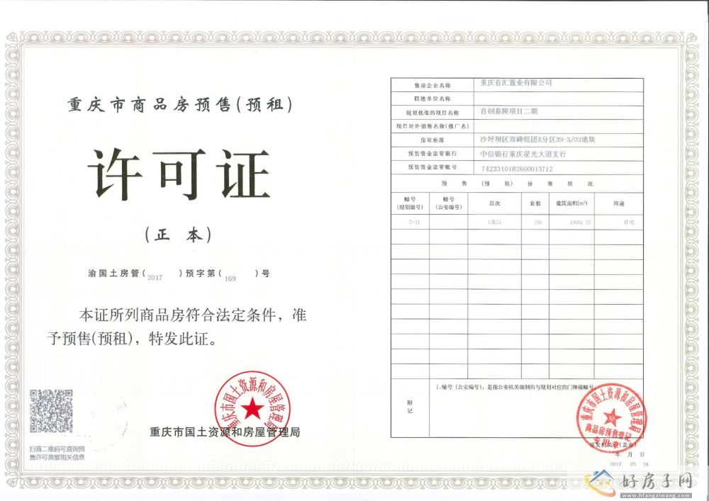 楼盘证照