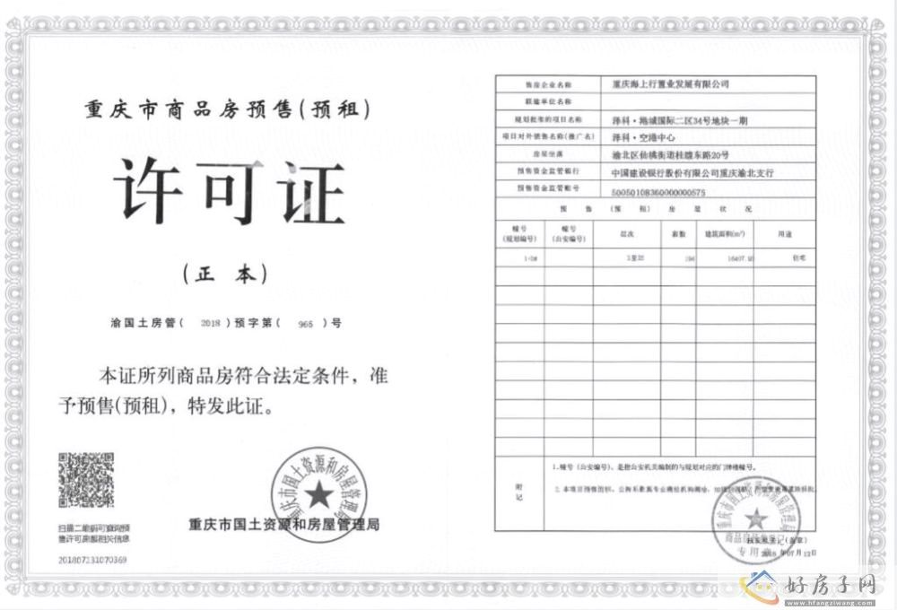 楼盘证照
