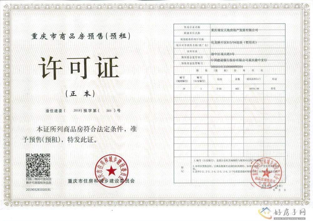 楼盘证照
