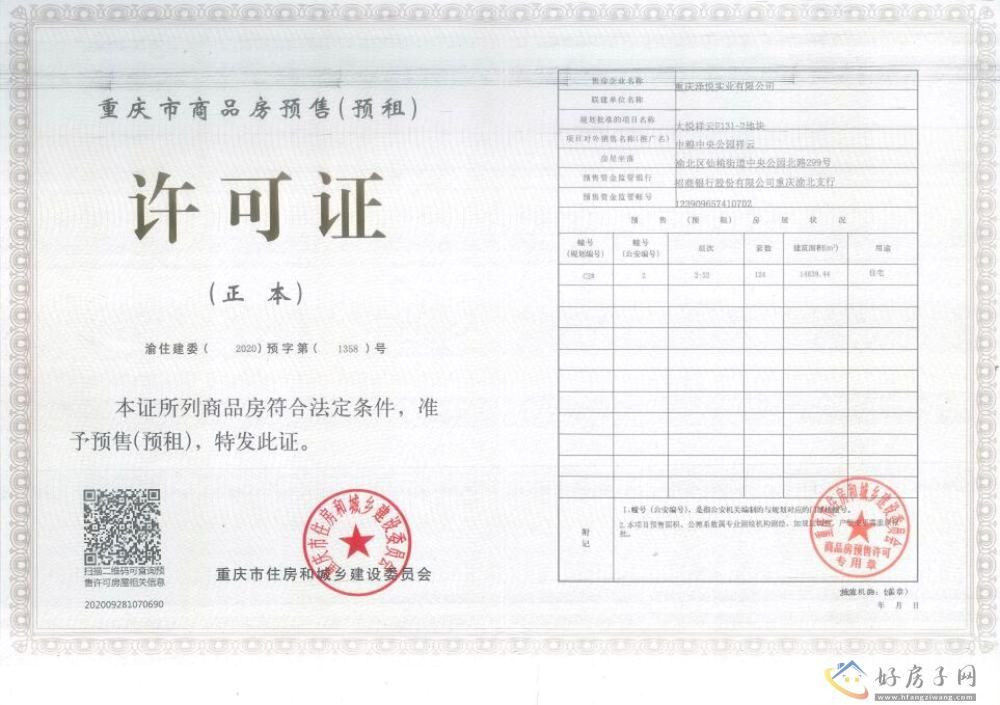楼盘证照
