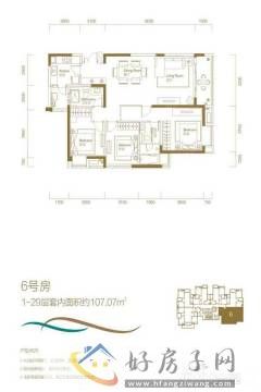 3室2厅2卫0厨 