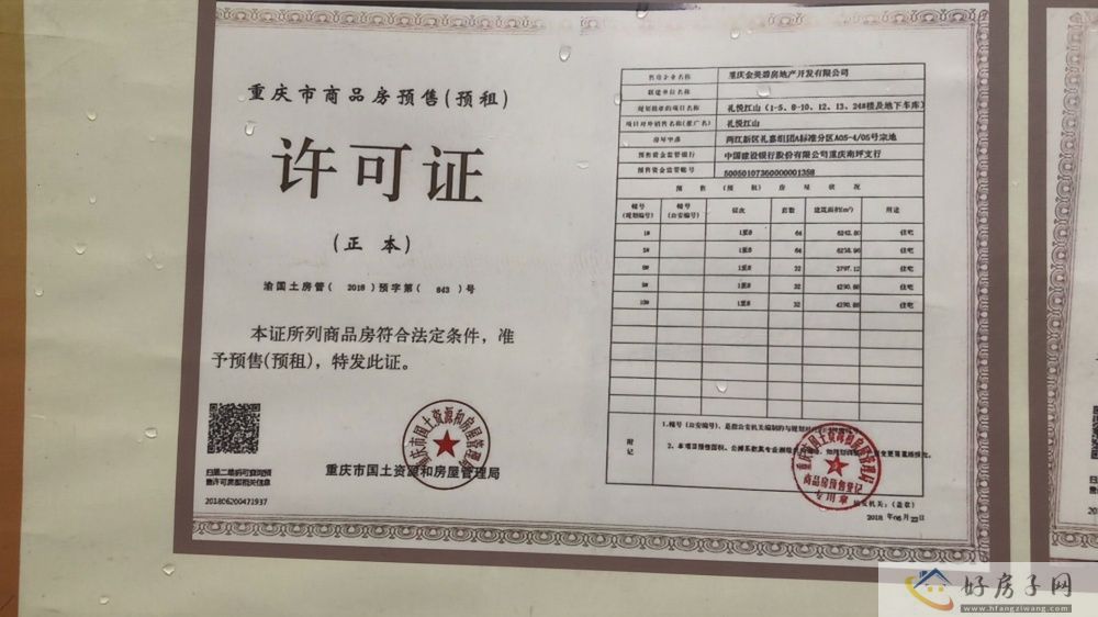 楼盘证照