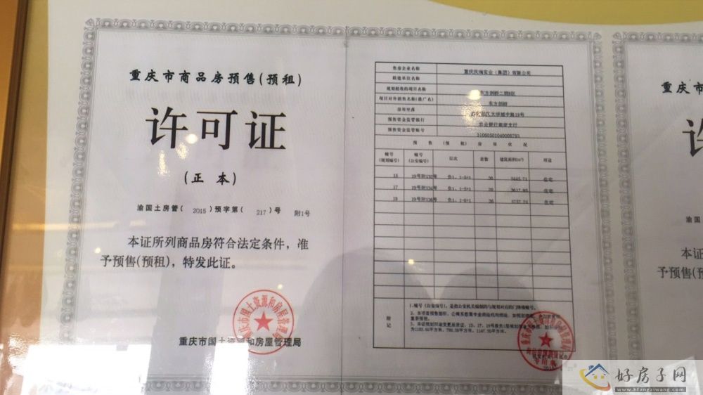 楼盘证照