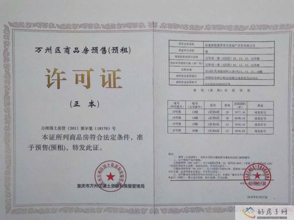 楼盘证照