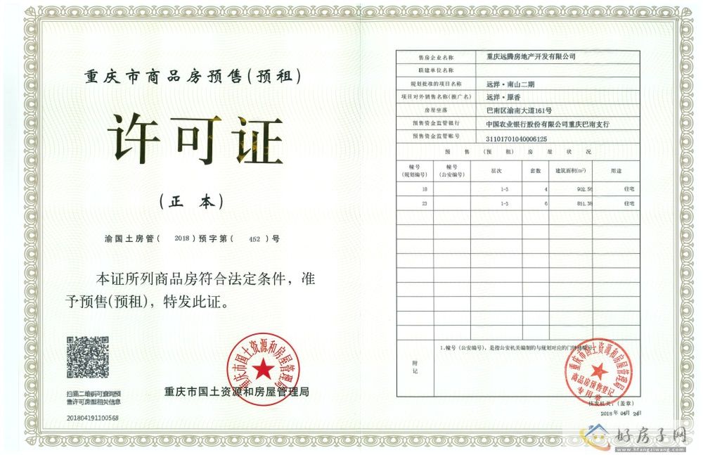 楼盘证照