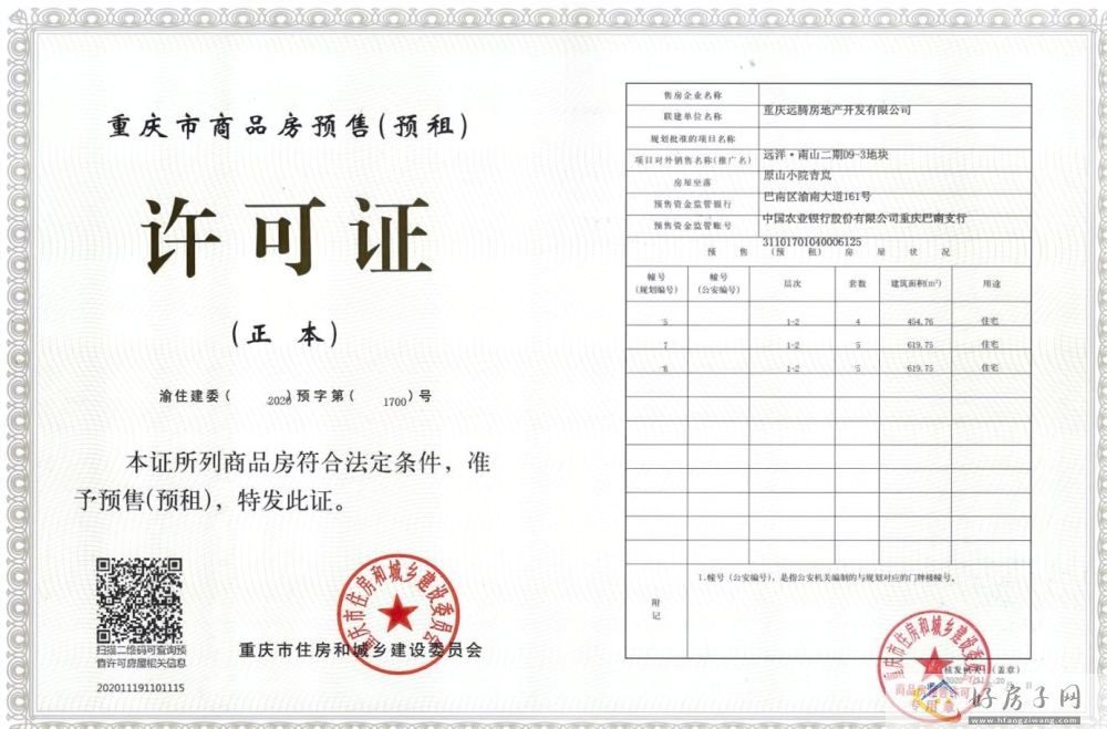 楼盘证照