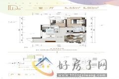 1室1厅1卫0厨 