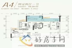 2室2厅1卫0厨 