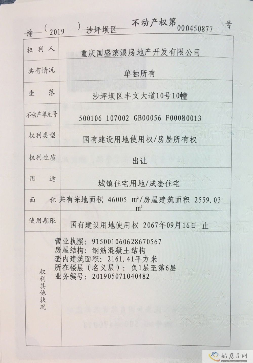 楼盘证照