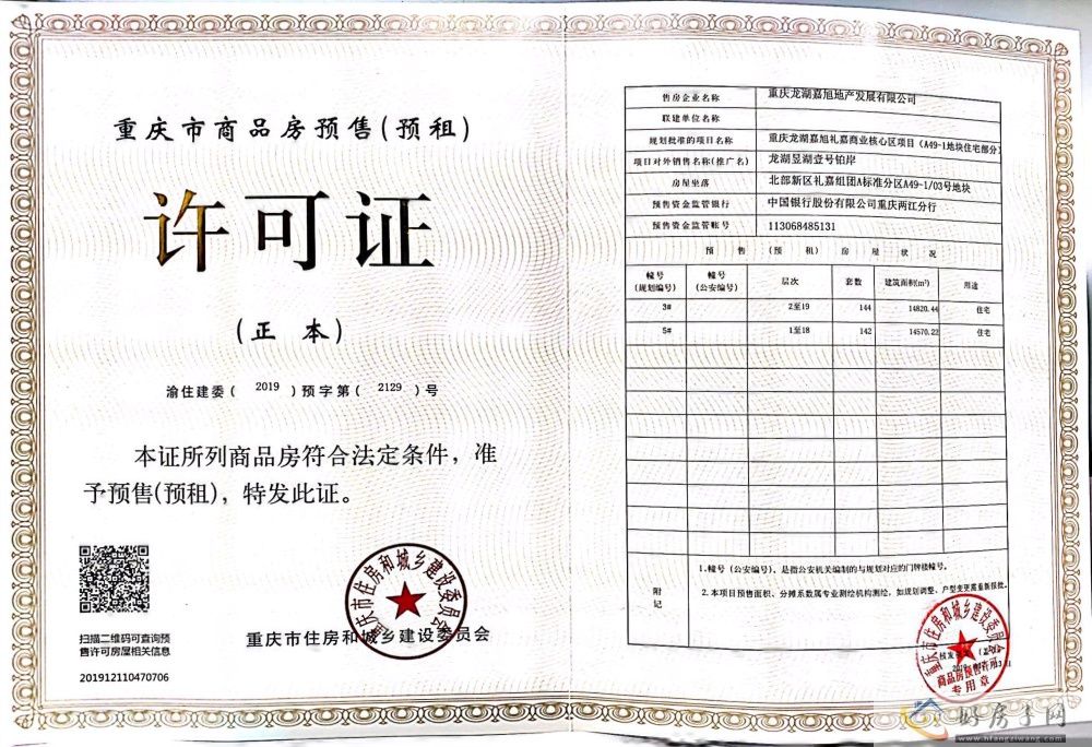 楼盘证照