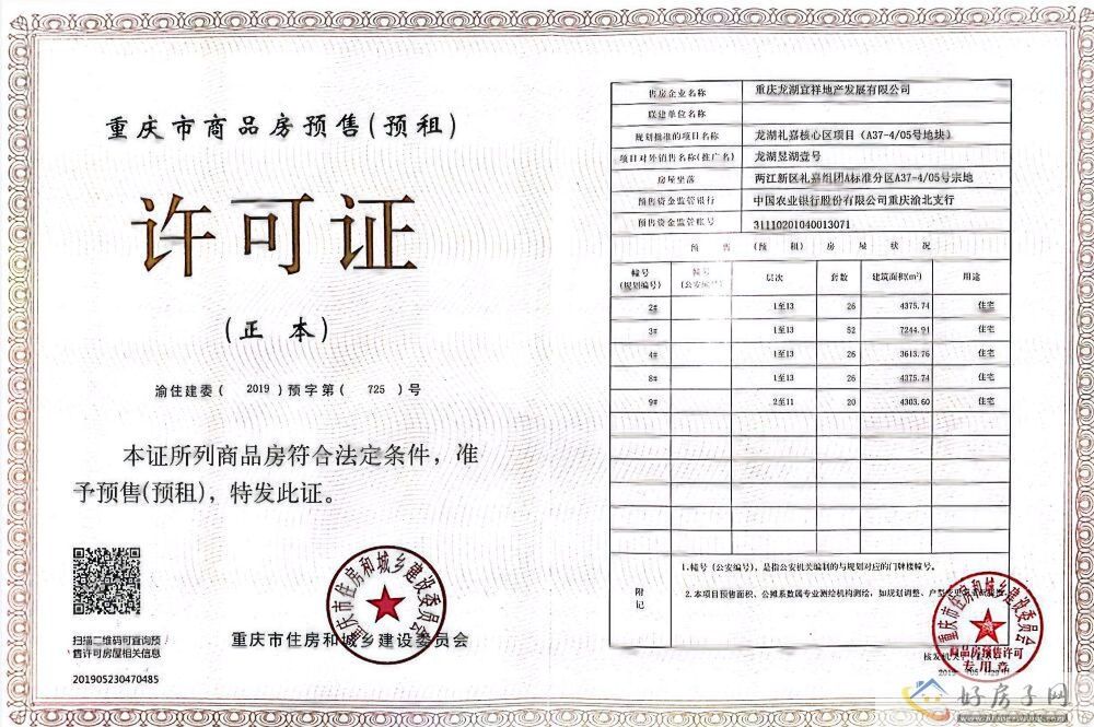 楼盘证照