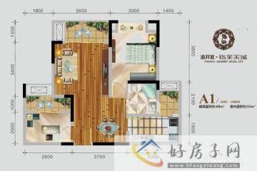 1室2厅1卫0厨 