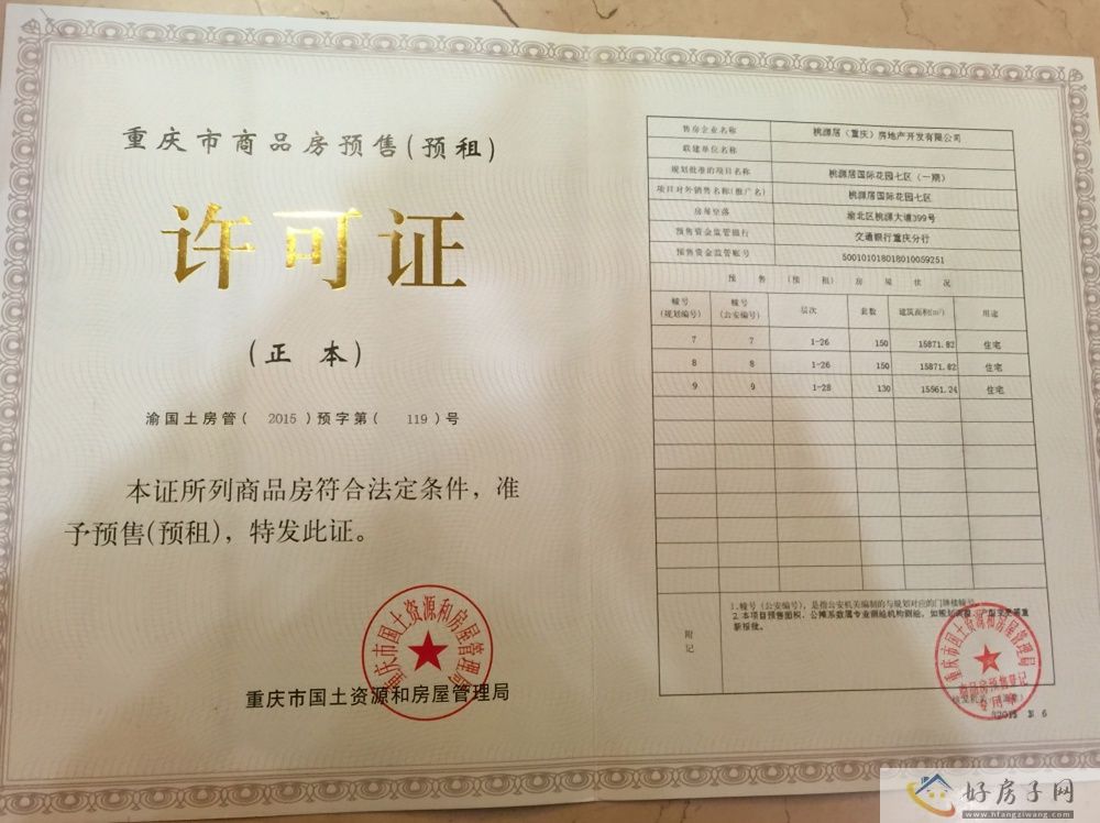 楼盘证照