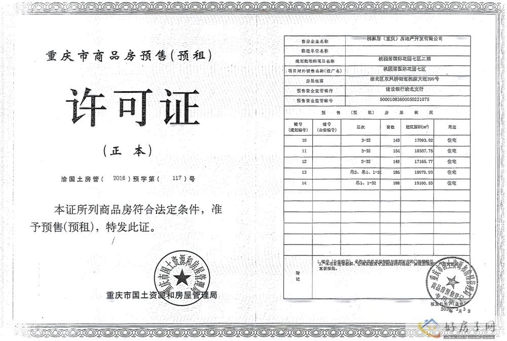 楼盘证照