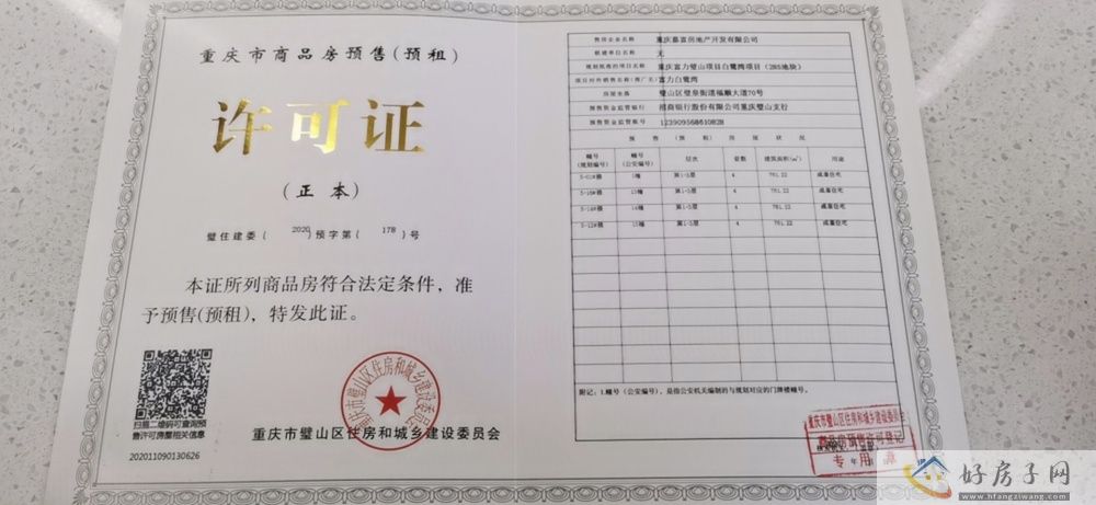 楼盘证照