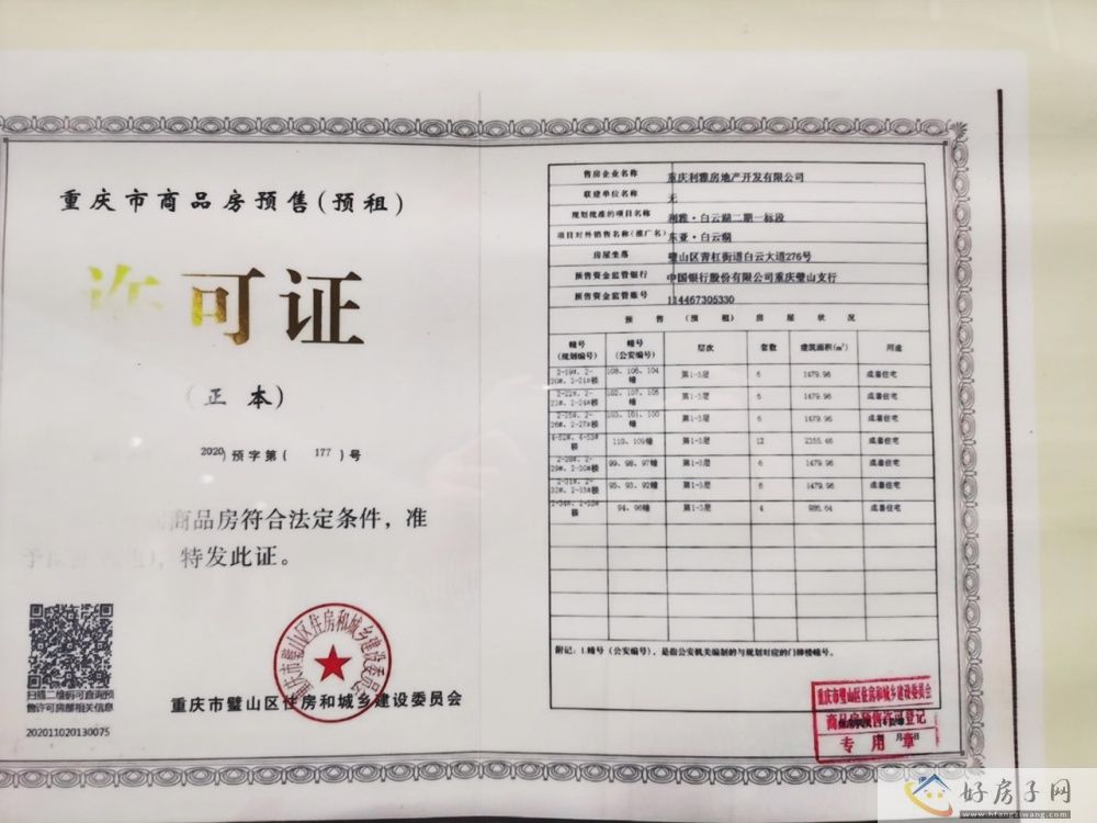 楼盘证照
