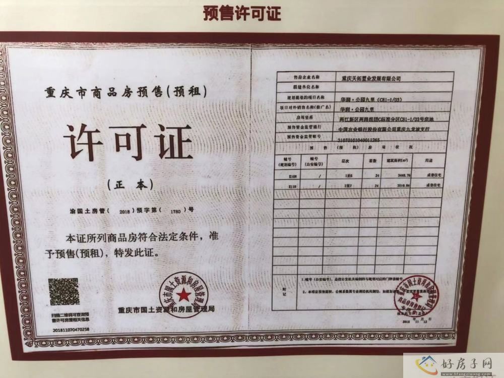 楼盘证照