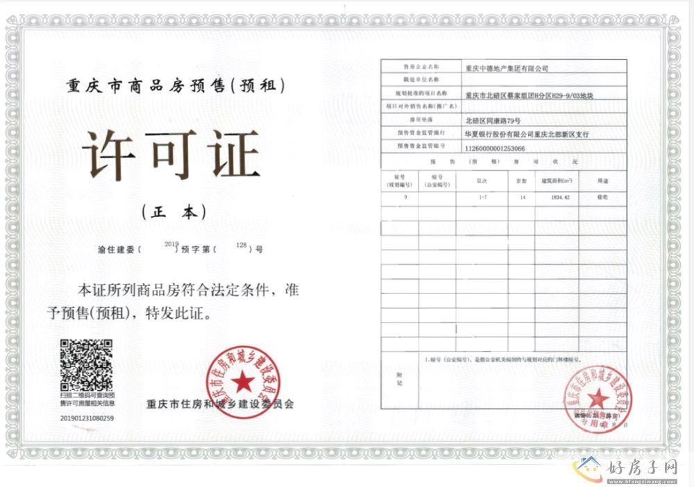 楼盘证照