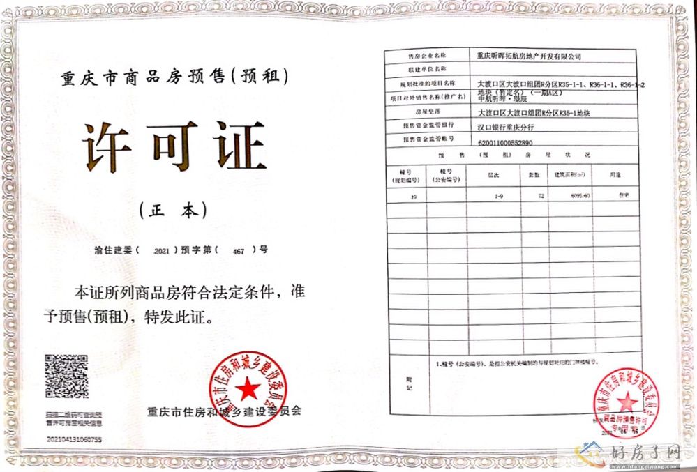 楼盘证照