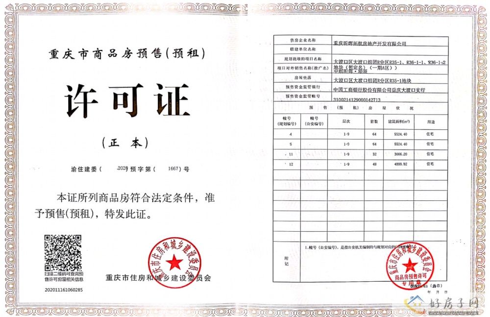 楼盘证照