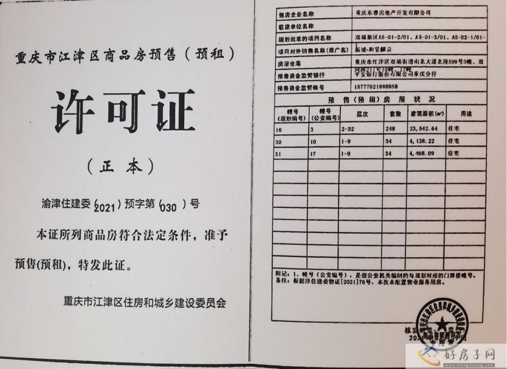 楼盘证照