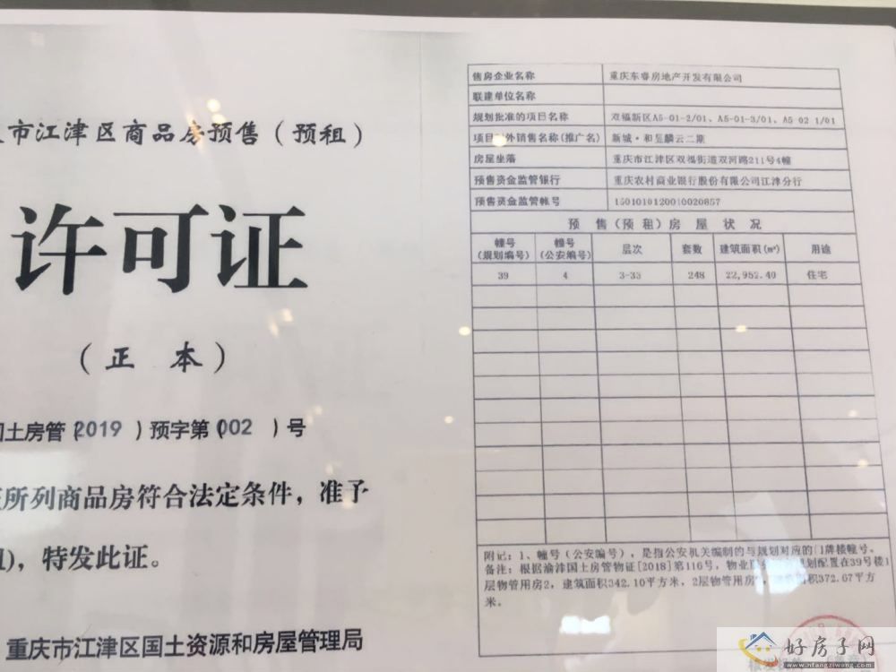 楼盘证照