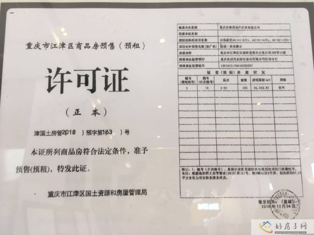 楼盘证照