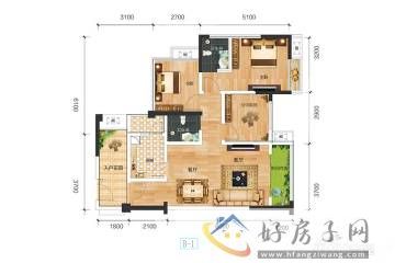 2室2厅2卫0厨 