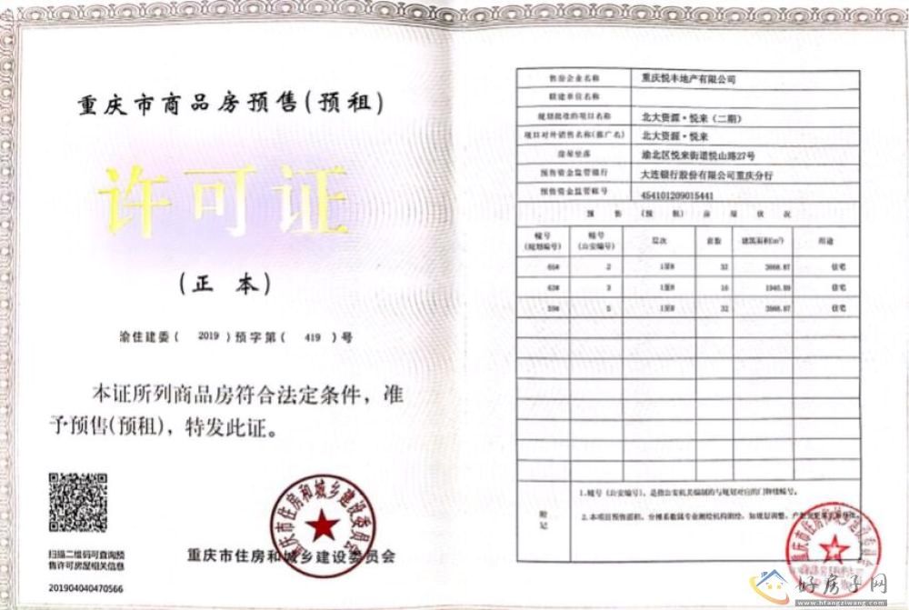 楼盘证照
