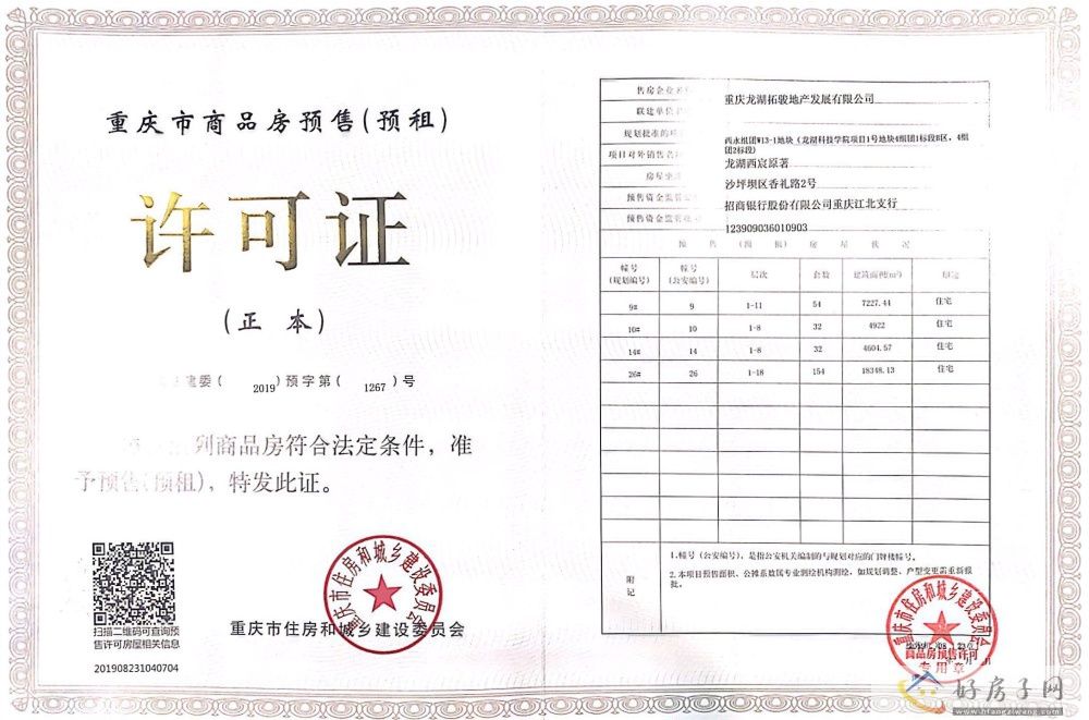 楼盘证照