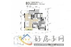 3室2厅2卫0厨 