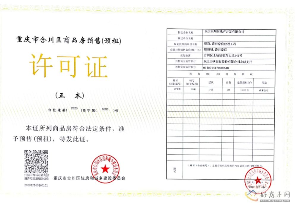 楼盘证照