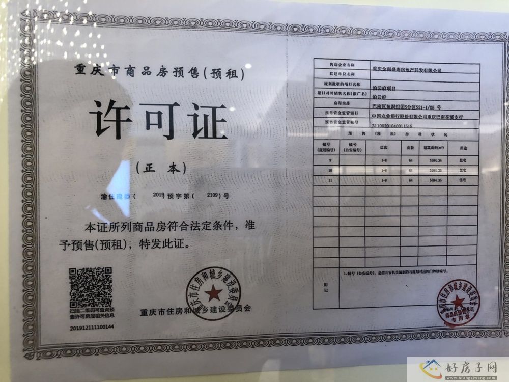 楼盘证照