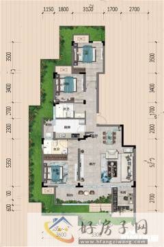 3室2厅2卫0厨 