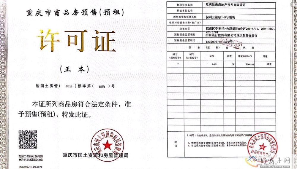楼盘证照