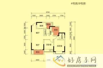 2室2厅2卫0厨 