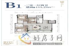 3室1厅2卫0厨 