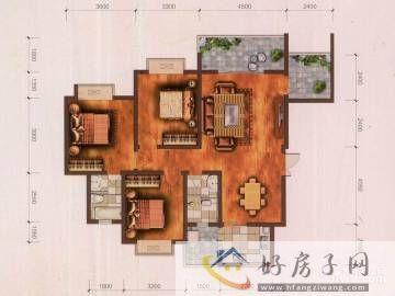 3室2厅2卫0厨 