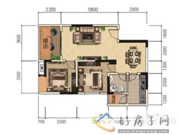 2室2厅1卫0厨 
