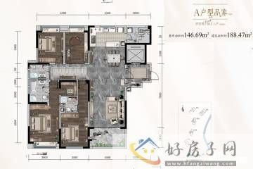 4室2厅3卫0厨 