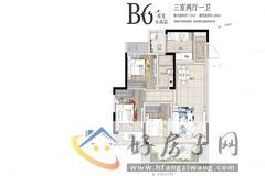 3室2厅1卫0厨 
