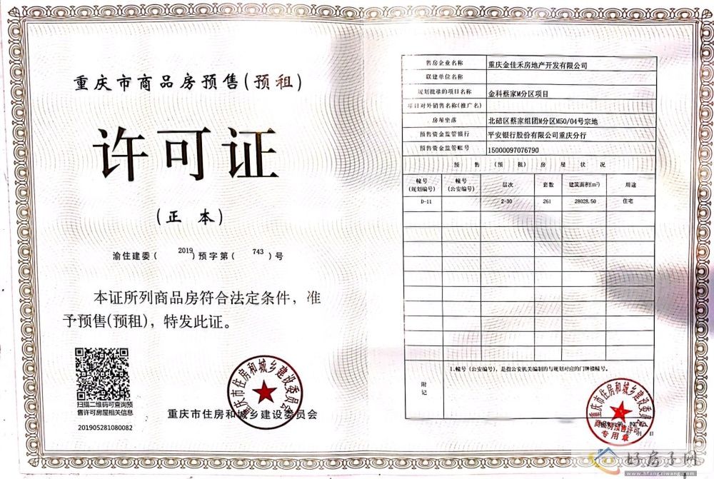 楼盘证照