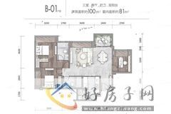 3室2厅2卫0厨 